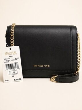 MICHAEL Michael Kors Jet Set Large Chain Crossbody Black